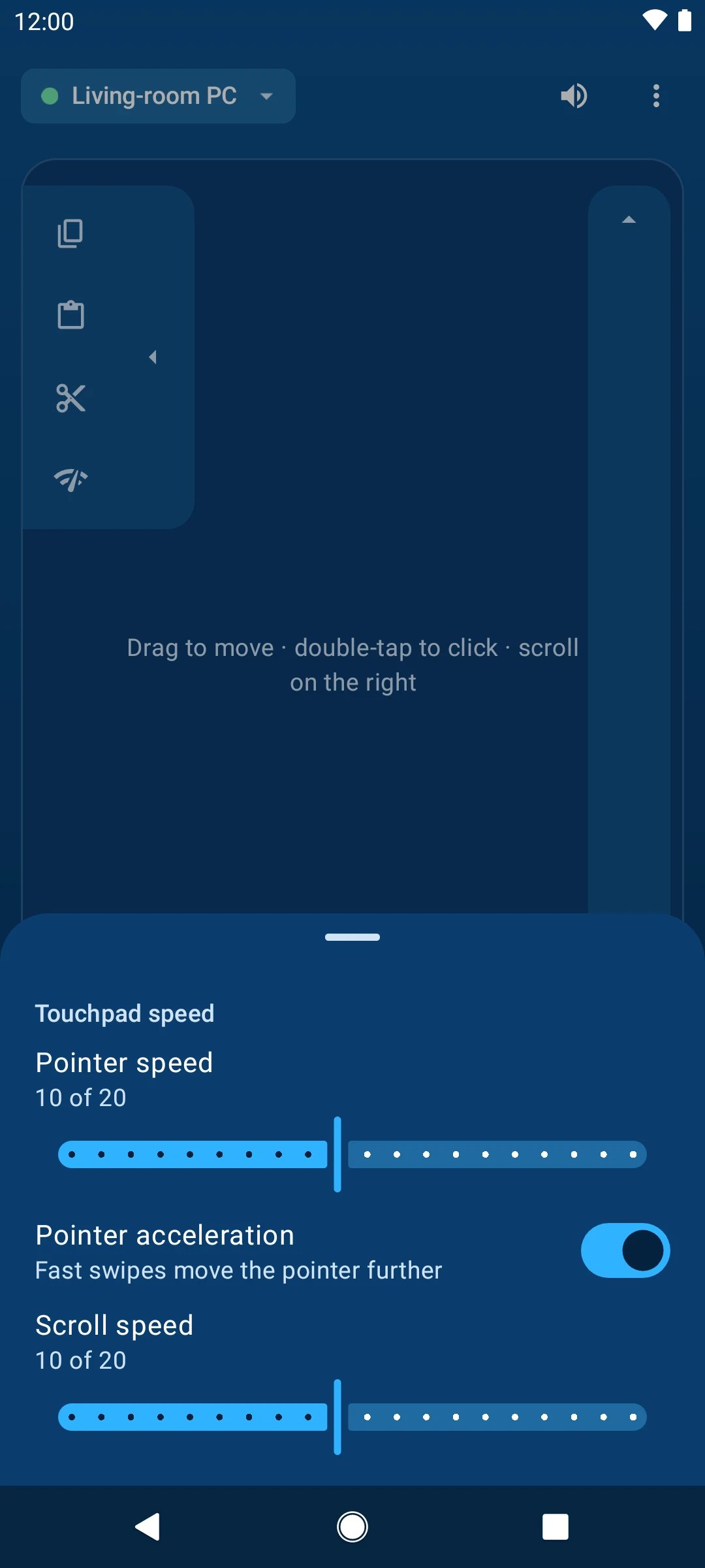 The touchpad speed sheet: pointer speed, pointer acceleration and scroll speed